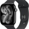 618n0F9QXeL._AC_SL1500_ Apple Watch Series 11 GPS 46mm Obsidienne Bracelet Sport Noir