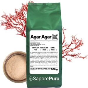 61DkOIIwxqL._AC_SL1080_ Agar Agar Poudre 500g SaporePuro | Gélifiant Végétal & Sans Gluten