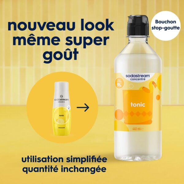 Lot de 6 Concentrés SodaStream Tonic 440ml - Préparez jusqu'à 54L