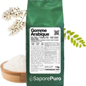 61FR7qcqNUL._AC_SL1080_ Gomme Arabique en Poudre SaporePuro 1 kg | Épaississant Acacia Pur