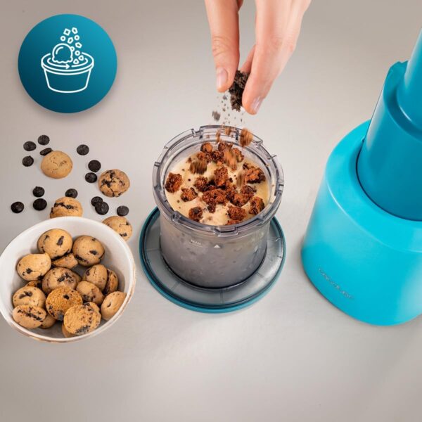 Sorbetière Portable Cecotec Gelatec Easymove - Machine à Glaces Crémeuses 250W