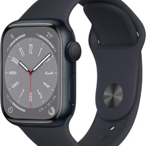 Apple Watch Series 8 GPS 41mm Boîtier Aluminium Minuit Bracelet Sport (Reconditionné)
