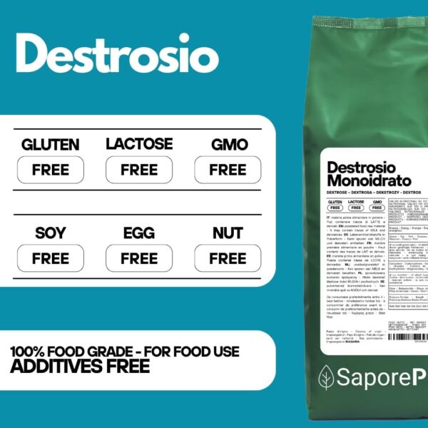 61S+VFEWfqL._AC_SL1080_ SaporePuro Dextrose en Poudre 1,5 kg | Idéal Glaces & Sorbets