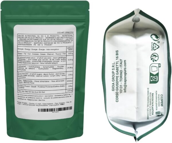 Stabilisateur Naturel Glaces et Sorbets SaporePuro 50g | Neutre 5CF Italie