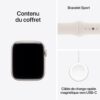 61XTHaCXY4L._AC_SL1500_ Apple Watch SE 3 GPS 44mm Lumiere Stellaire Montre Connectee