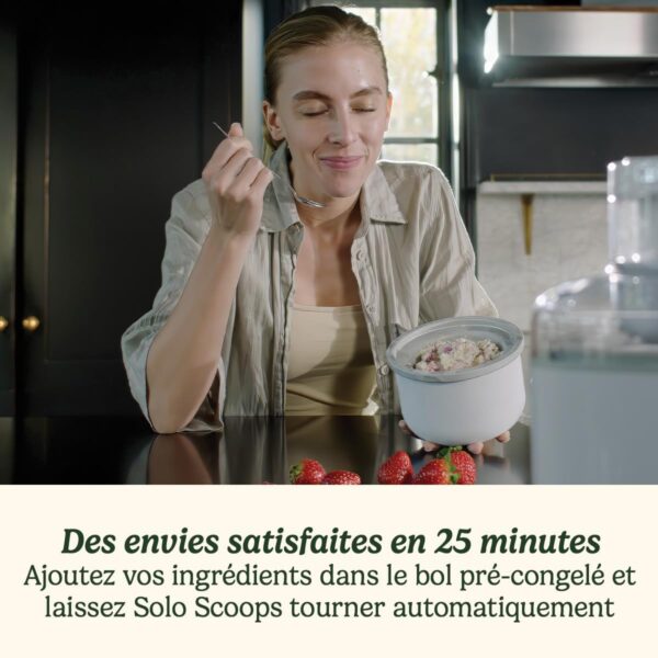Sorbetière Cuisinart Solo Scoops ICEM10 - Machine à Glace Compacte 475ml