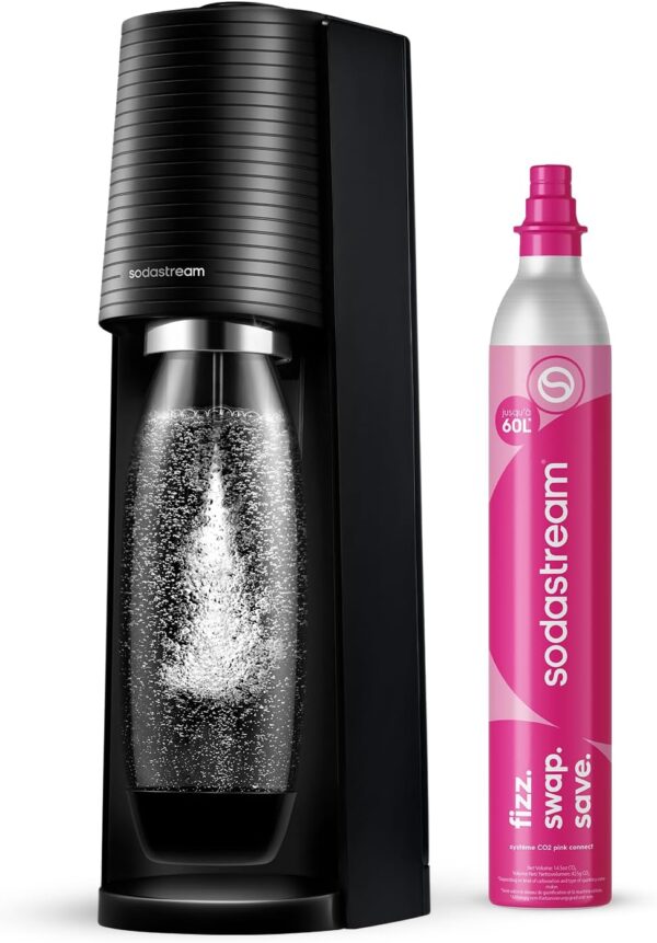 Machine à Eau Pétillante SodaStream Terra Noire | Kit Complet