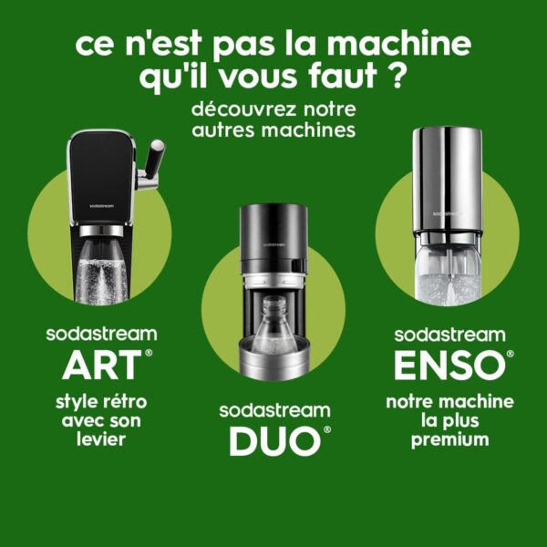 Machine à Eau Pétillante SodaStream Terra Noire | Kit Complet