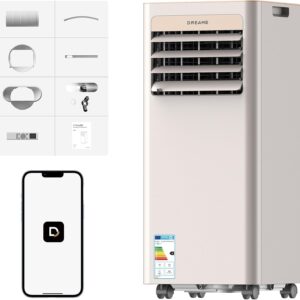 Climatiseur Mobile DREAME P-Wind10 9000 BTU — 3-en-1, Flux d'Air 3D & Connecté App/Télécommande