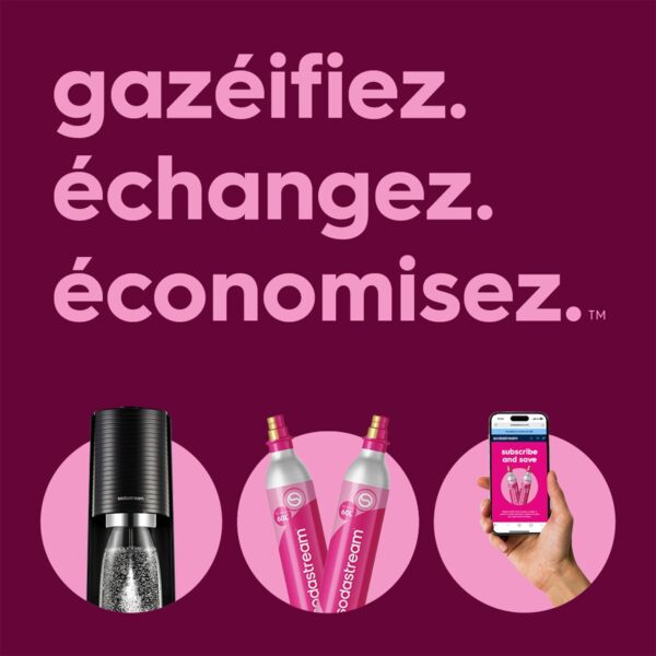 Machine à Eau Pétillante SodaStream Terra Noire | Kit Complet