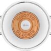61y8nGEaSLS._AC_SL1500_ Sauteuse à Risotto Lagostina Emozione Ø 24cm | Risottiera Inox & Cerisier