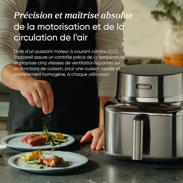 710ECRoeTgL._AC_SL1500_ Cosori ICONIC Airfryer 6,2L Acier Inox - Friteuse sans Huile Céramique