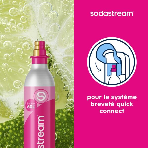 711YXoNPpXL._AC_SL1500_ Cylindre de Gaz CO2 SodaStream Quick Connect Rose | Recharge 60L