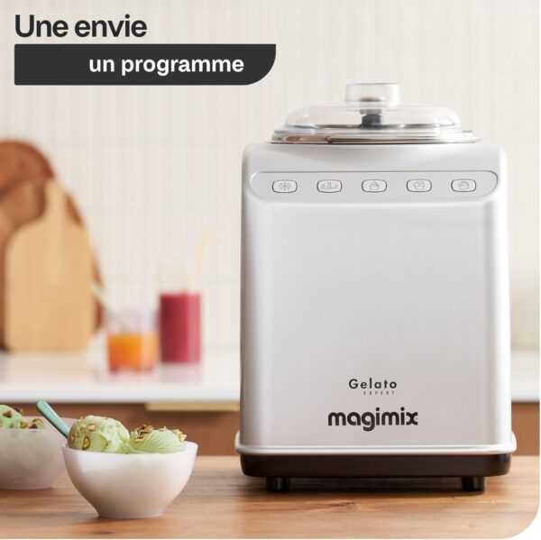 71+3Akd9tDL._AC_SL1500_ Turbine à Glace Magimix Gelato Expert 11680 - Sorbetière Professionnelle 2L