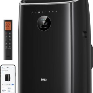 Climatiseur Mobile Intelligent DREO 7500 BTU AC318S — Silencieux, Sans Drainage & 3-en-1