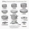 714mn4pdHGL._AC_SL1500_ Batterie Cuisine 25 Pcs Carote Céramique Amovible Gris | Esprit Mezzogiorno