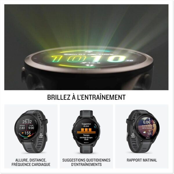 71AMZ2dZZaL._AC_SL1500_ Garmin Forerunner 165 Montre GPS Running AMOLED Noir 43mm