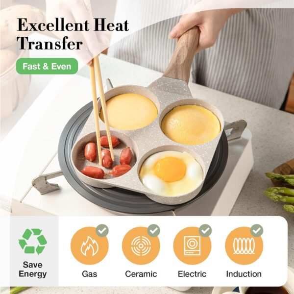 71CzULmr2UL._AC_SL1500_ Poêle Induction 4 Moules Carote Pancakes Œufs Omelette | Esprit Mezzogiorno