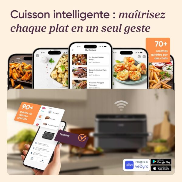 71EMGNI4gZL._AC_SL1500_ Cosori Air Fryer TwinFry 10L (2800W) - Friteuse sans Huile DualZone