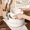 71ErYrIQYlL._AC_SL1500_ Batterie Cuisine 17 Pcs Carote Amovible Blanc Crème | Esprit Mezzogiorno