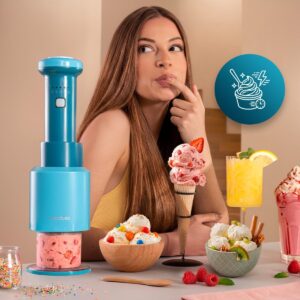 Sorbetière Portable Cecotec Gelatec Easymove - Machine à Glaces Crémeuses 250W