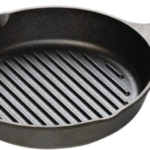 71GStxSIr8L._AC_SL1500_ Poêle Gril Ronde en Fonte Lodge 26cm avec Rainures | Esprit Mezzogiorno | Made in USA