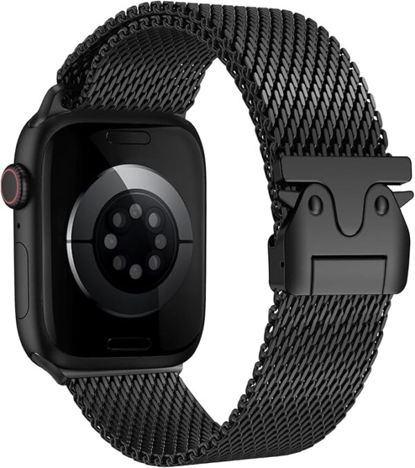 71GTy2U4JUL._AC_SX679_ Bracelet Milanais Titane Hatolove Apple Watch Ultra Series Boucle Parachute