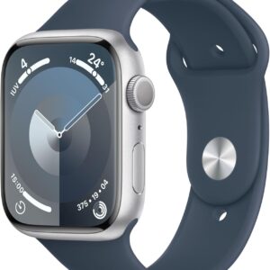 Apple Watch Series 9 GPS 45mm Boîtier Aluminium Argent Bracelet Sport Minuit (Reconditionné)