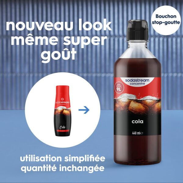 Lot de 6 Concentrés SodaStream Cola 440ml - Préparez jusqu'à 54L