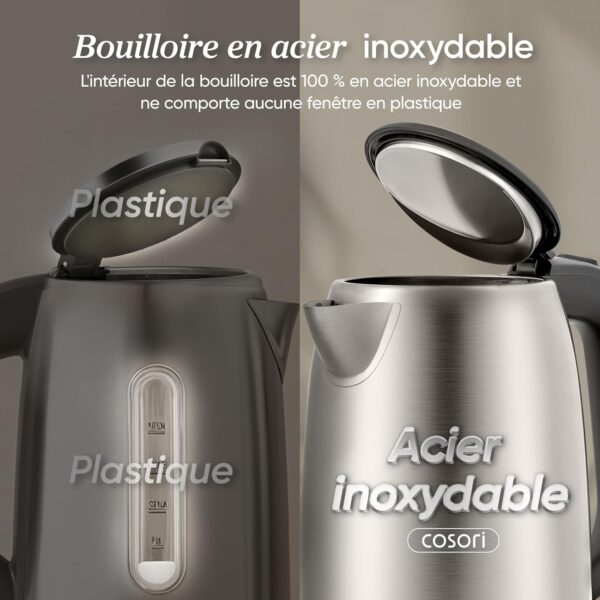 71LFC1RRHuL._AC_SL1500_ Bouilloire Électrique COSORI Inox 1,7L 2200W - Sans Plastique avec L'Eau
