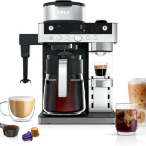 71LJOp00QAL._AC_SL1500_ NINJA Prestige Machine a Cafe Filtre et Capsules 2 en 1 CFN802EU