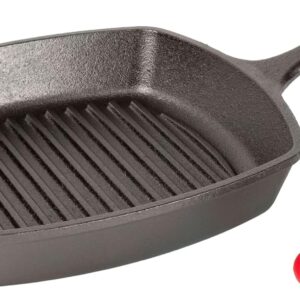71QbcqdjUrL._AC_SL1500_ Poêle Grill Carrée en Fonte Lodge 26 cm : Vos Grillades Saines au Marquage Parfait