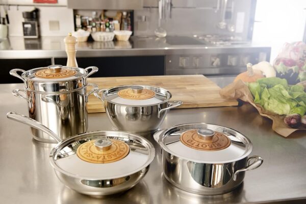 71QfbPmfAQS._AC_SL1500_ (2) Sauteuse à Risotto Lagostina Emozione Ø 24cm | Risottiera Inox & Cerisier