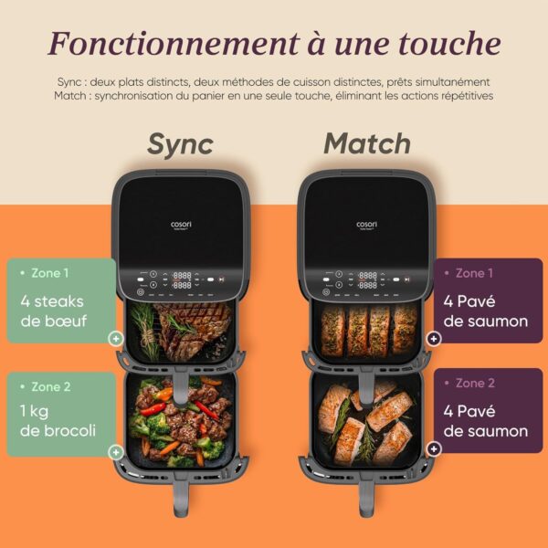 71RRNDFAK9L._AC_SL1500_ Cosori Air Fryer Turbo Tower 10,8L - Friteuse sans Huile Verticale