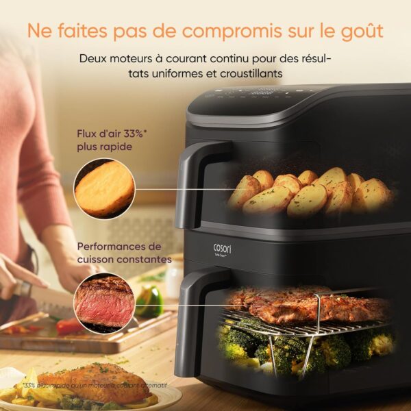 71VbmwQZS0L._AC_SL1500_ Cosori Air Fryer Turbo Tower 10,8L - Friteuse sans Huile Verticale