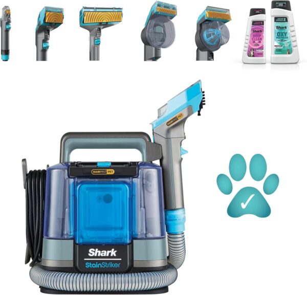 71WUwhk+oAL._AC_SL1500_ Shark StainStriker HairPro Nettoyeur Tapis et Tissus Animaux PX250EUCP