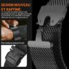 71X73Y2XoUL._AC_SX679_ Bracelet Milanais Titane Hatolove Apple Watch Ultra Series Boucle Parachute