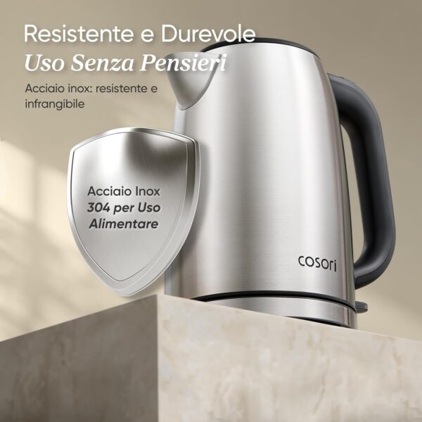 71YvcSHwgQL._AC_SL1500_ Bouilloire Électrique COSORI Inox 1,7L 2200W - Sans Plastique avec L'Eau