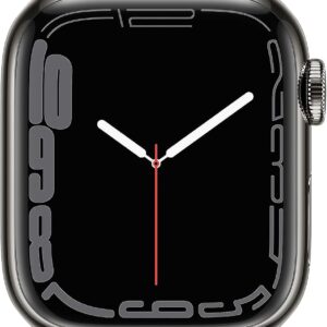 Apple Watch Series 7 GPS + Cellular 45mm Boîtier Acier Graphite & Bracelet Milanais