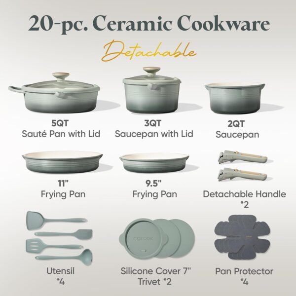 71c3vxtxdmL._AC_SL1500_ Batterie Cuisine Titane Carote Poignée Amovible | Esprit Mezzogiorno