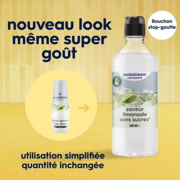 71d5K66BbPL._AC_SL1500_ Lot de 6 Concentrés SodaStream Limonade Sans Sucres 440ml - 54L