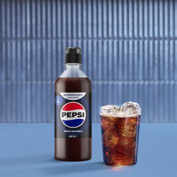 71gIL7hehuL._AC_SL1500_ Concentré SodaStream Pepsi Zéro Sucres 440ml - Préparez 9L de Soda