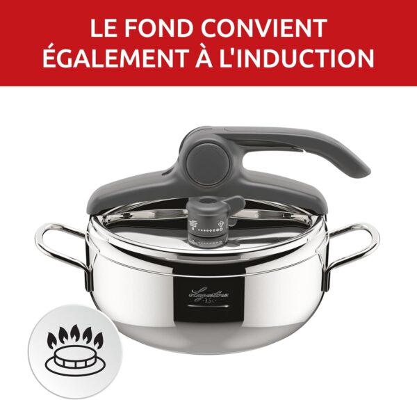 71hT+8y09nL._AC_SL1500_ Autocuiseur Lagostina Irradial Control 3,5L – Inox Traditionnel Garanti 25 Ans