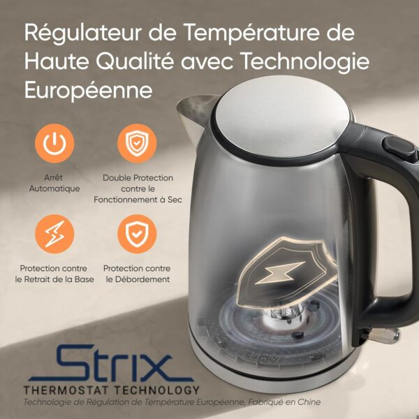 71j2xkTsTXL._AC_SL1500_ Bouilloire Électrique COSORI Inox 1,7L 2200W - Sans Plastique avec L'Eau