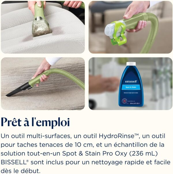 71pUbwSOiBL._AC_SL1500_ BISSELL Little Green Mini Detacheur Portable Tapis Canapes 41492
