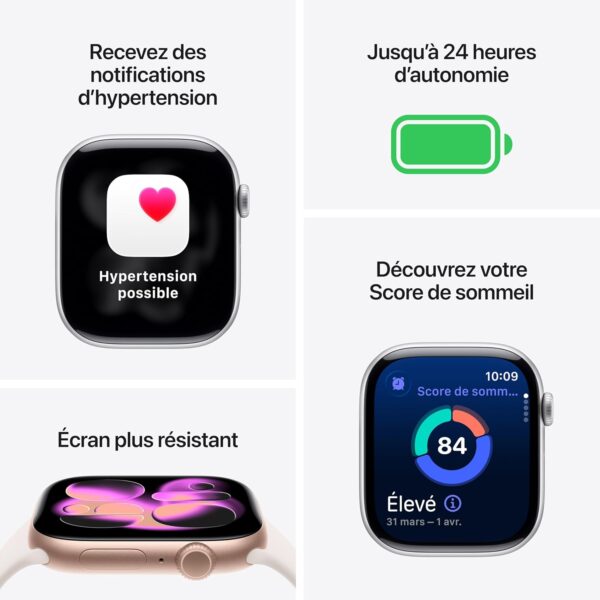 71qTJvcFqqL._AC_SL1500_ Apple Watch Series 11 GPS 46mm Obsidienne Bracelet Sport Noir