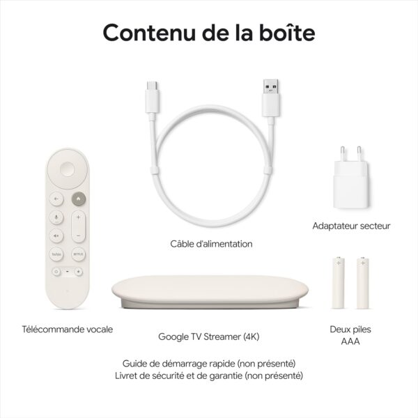 71usAmbzHAL._AC_SL1500_ Google TV Streamer 4K 32GB Blanc Porcelaine Version NL