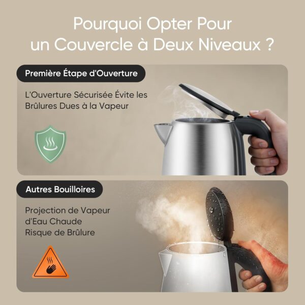 71vkwmpp-QL._AC_SL1500_ Bouilloire Électrique COSORI Inox 1,7L 2200W - Sans Plastique avec L'Eau