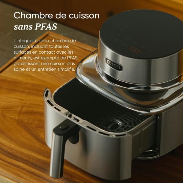 71zYk1XGlKL._AC_SL1500_ Cosori ICONIC Airfryer 6,2L Acier Inox - Friteuse sans Huile Céramique
