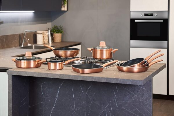 8107FTS928L._AC_SL1500_ Batterie de Cuisine Lagostina Ramata 8 Pièces | Effet Cuivre Antiadhésive